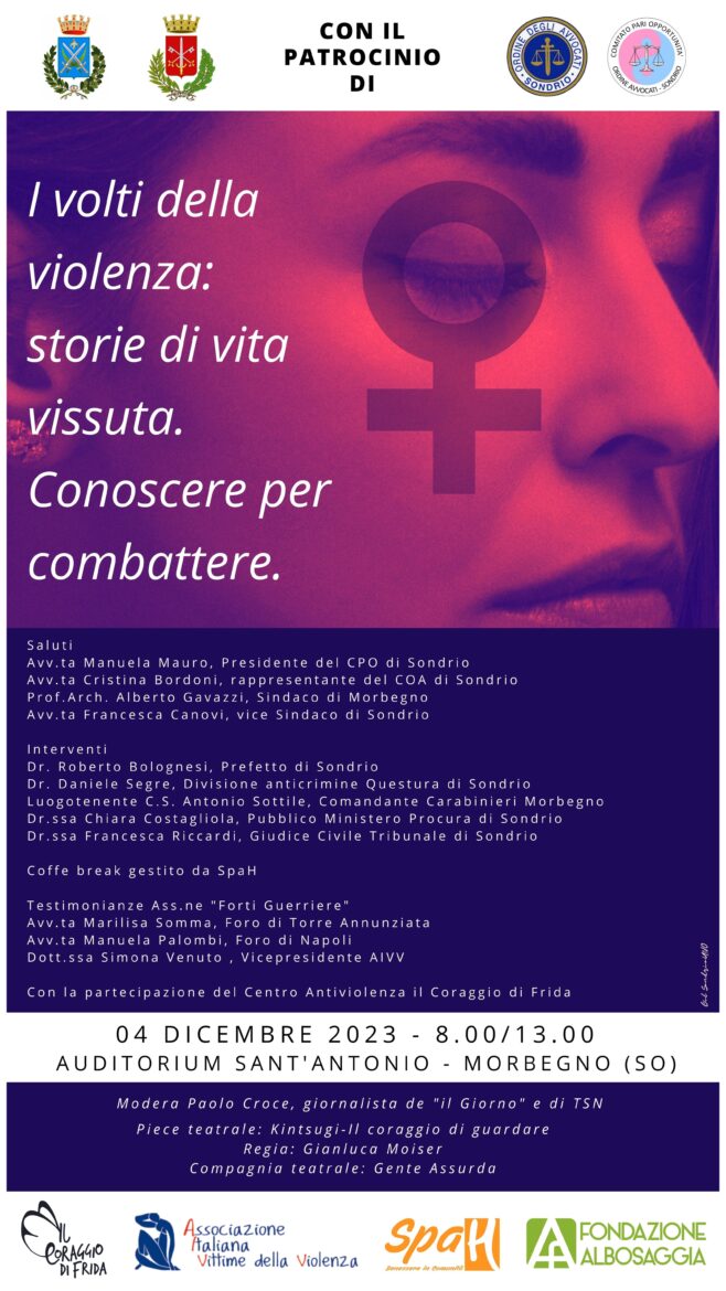 A Morbegno Luned Dicembre I Volti Della Violenza Storie Di Vita