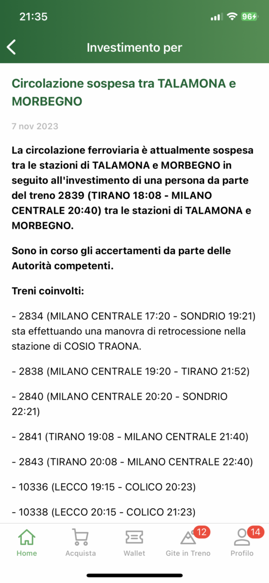 Tragedia Sui Binari Tra Talamona E Morbegno Muore Travolto Dal Treno