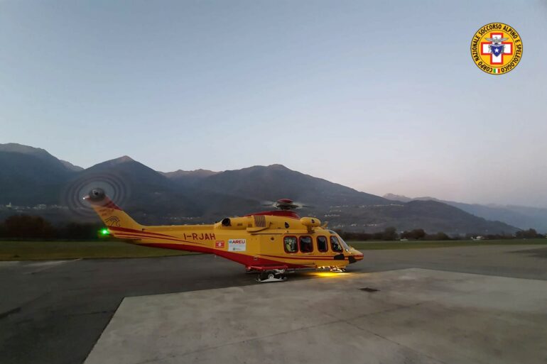 Cnsas AREU elisoccorso elicottero soccorso alpino lombardia