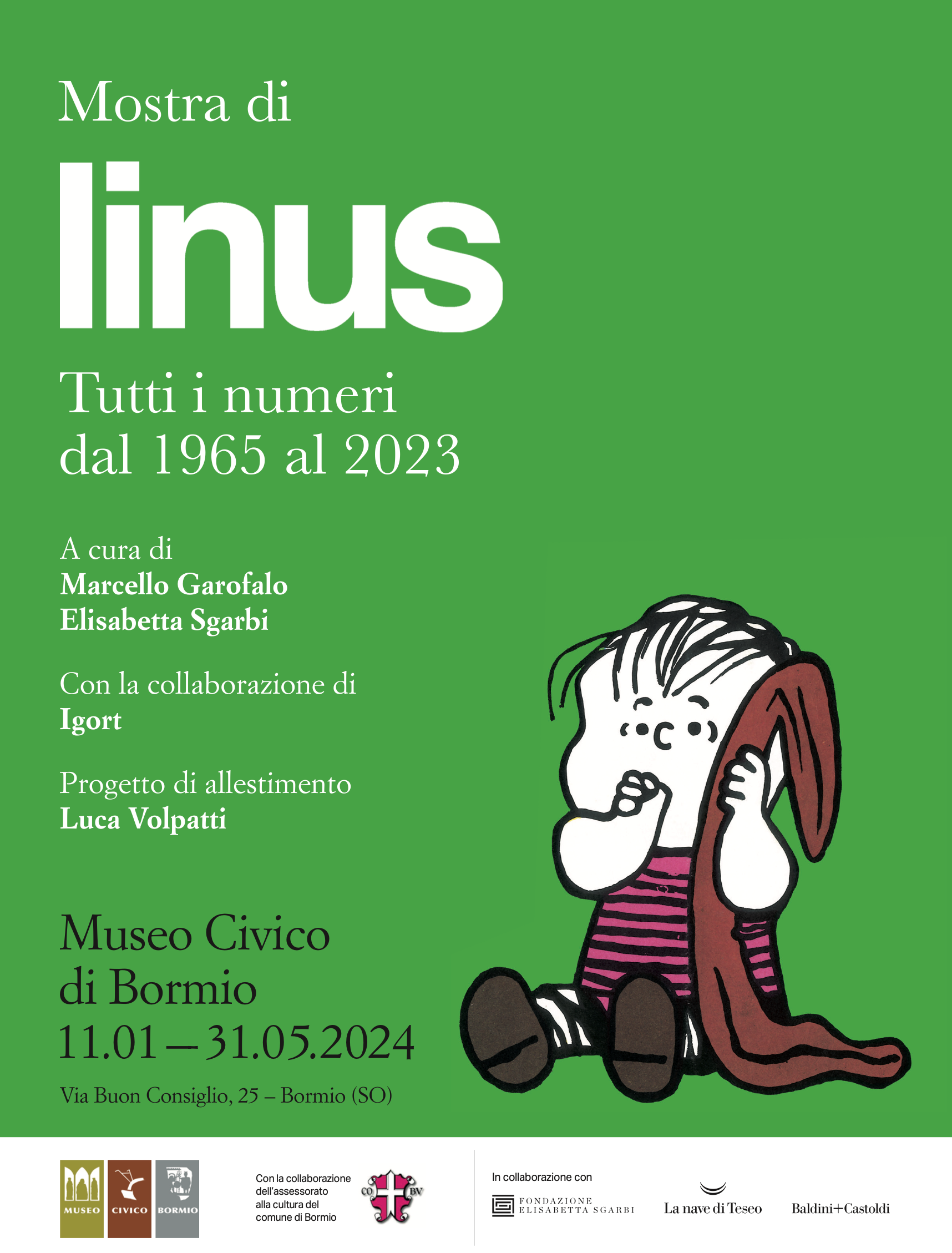 Bormio, al Museo Civico l'anteprima lombarda della mostra dedicata ai 58  anni della rivista linus