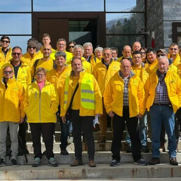 Parte della delegazione di Coldiretti Sondrio al Brennero