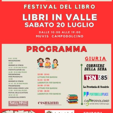 Libri in valle sabato 20 luglio 2024