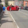 Sondrio, 50enne si ribalta in auto