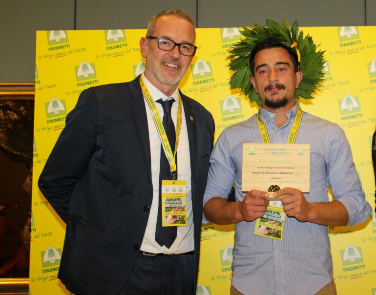 Premiazione Davide Codazzi SO con Pasquale Gandolfi