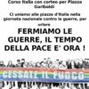 Sabato 26 ottobre in piazza per la pace anche a Sondrio in adesione alla manifestazione nazionale