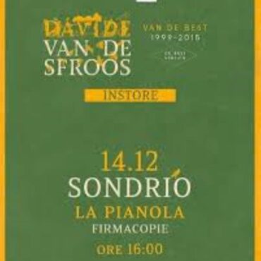 Davide Van De Sfroos a La Pianola sabato 14 dicembre