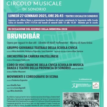 Giorno della Memoria e teatro musicale, al Sociale il Cid presenta Brundibár