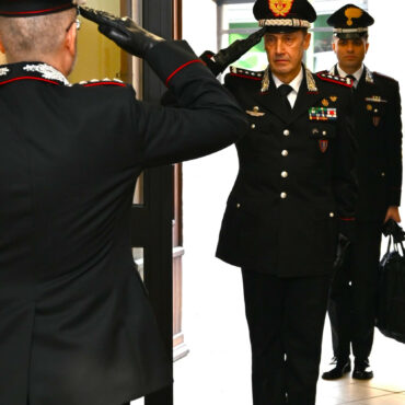 Visita del Generale Galletta al Comando Provinciale Carabinieri di Sondrio