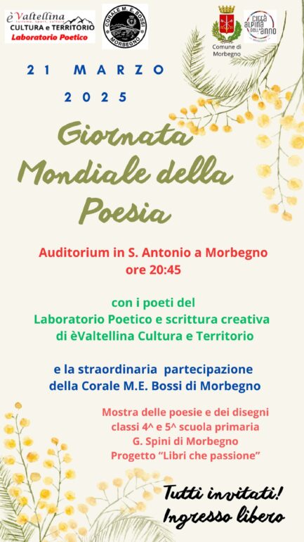 Giornata Mondiale della Poesia