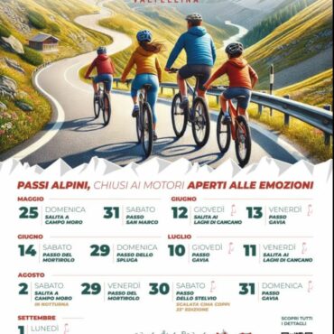 Passi alpini per “soli” pedalatori: ecco il calendario di Enjoy Stelvio Valtellina