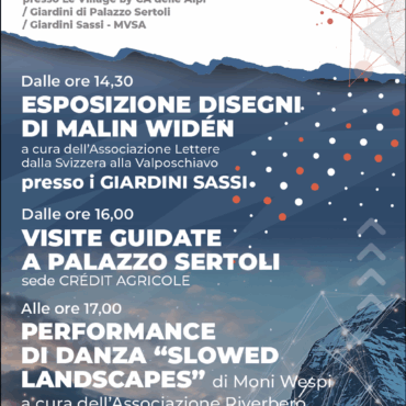 “Valleys4Actions”. Sondrio accoglie le residenze artistiche della Valposchiavo: arte, cultura e sostenibilità protagoniste il 26 giugno