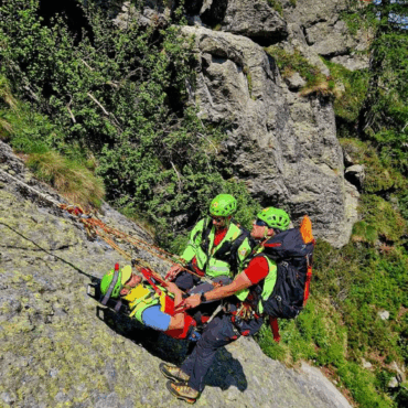 Soccorso Alpino. Esercitazione in Val Gerola