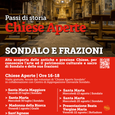 Passi di Storia 2025: a Sondalo l’estate si cammina tra arte, fede e memoria storica