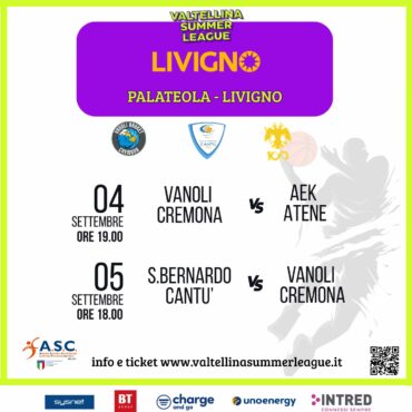 Valtellina Summer League 2025: basket spettacolo tra Livigno e Sondrio