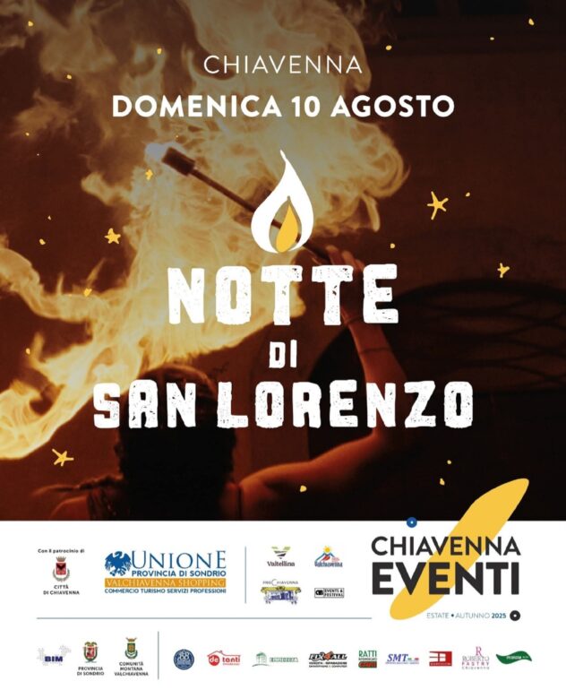 Locandina Notte San Lorenzo Chiavenna