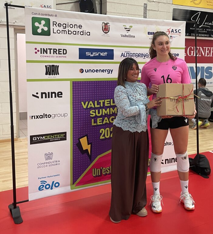 Renata Petrella sindaco Chiesa e Michaela Mlejnkova capitano BergamoJPG