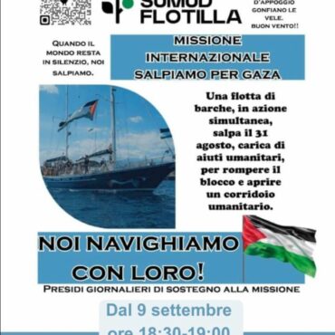 Global Sumud Flotilla, da domani una “vela” anche a Bormio