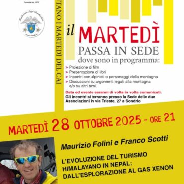 I Martedì del CAI Sondrio: serata con Maurizio Folini e Franco Scotti sul turismo himalayano