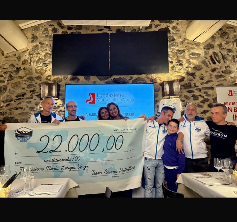 Lassegno devoluto alla Fondazione per edizione 2025 della River Run