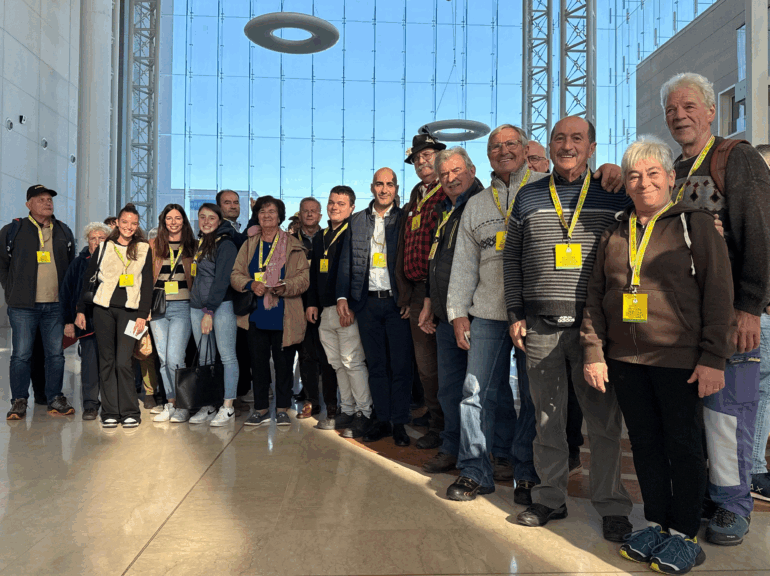 Parte della rappresentanza di Valtellina e Valchiavenna presente oggi a Montichiari