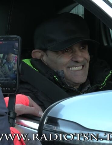 Come sfreccia l’auto della Polizia, una prima volta assoluta al ValtellinaEcoGreen