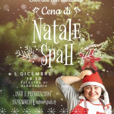 Cena di Natale Solidale ad Albosaggia: evento a favore di SpaH