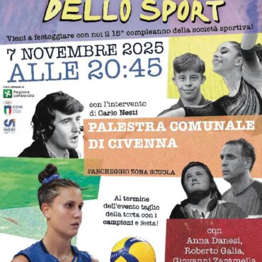 Bellagio celebra i 15 anni della Polisportiva Alta Valassina con Anna Danesi e grandi campioni dello sport