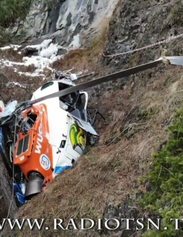 Elicottero precipitato. Sopralluoghi e importanti indizi