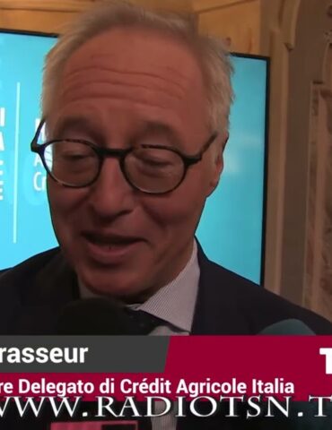 L’Ad Hugues Brasseur. Credit Agricole crede in voi, qui faremo tanto e bene