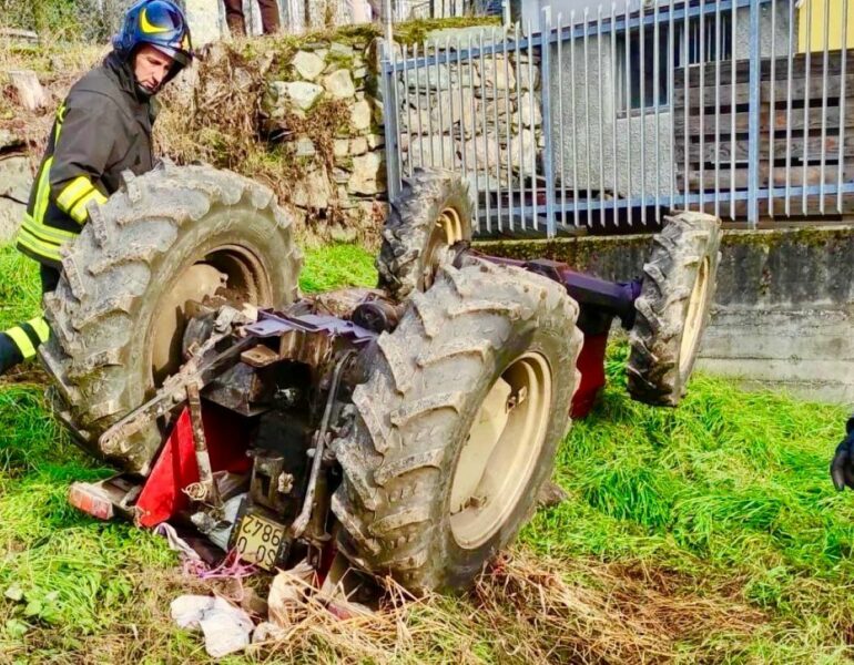 Incidente mortale a Teglio (località Nigola): trattore si ribalta, muore un contadino 1 Senza titolo 1