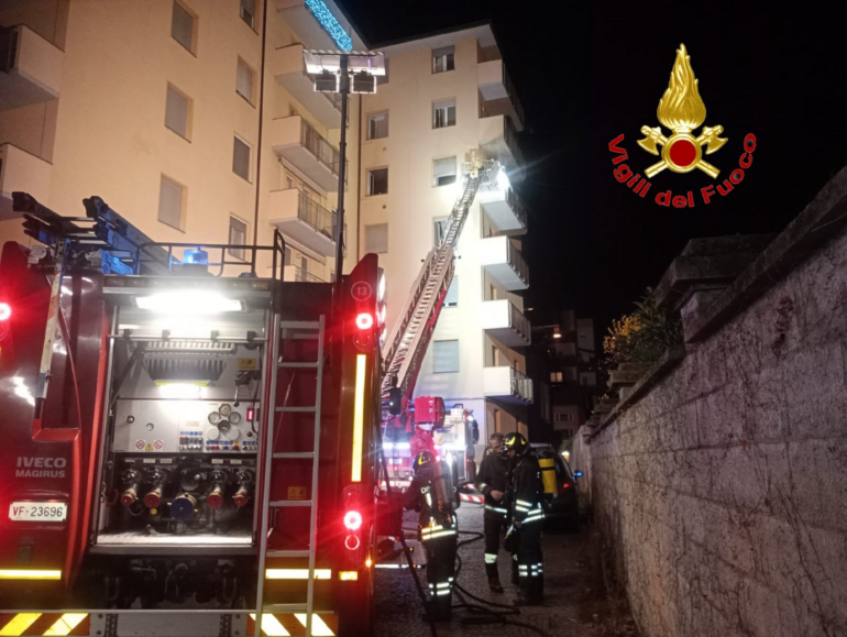 incendio appartamento Sondrio