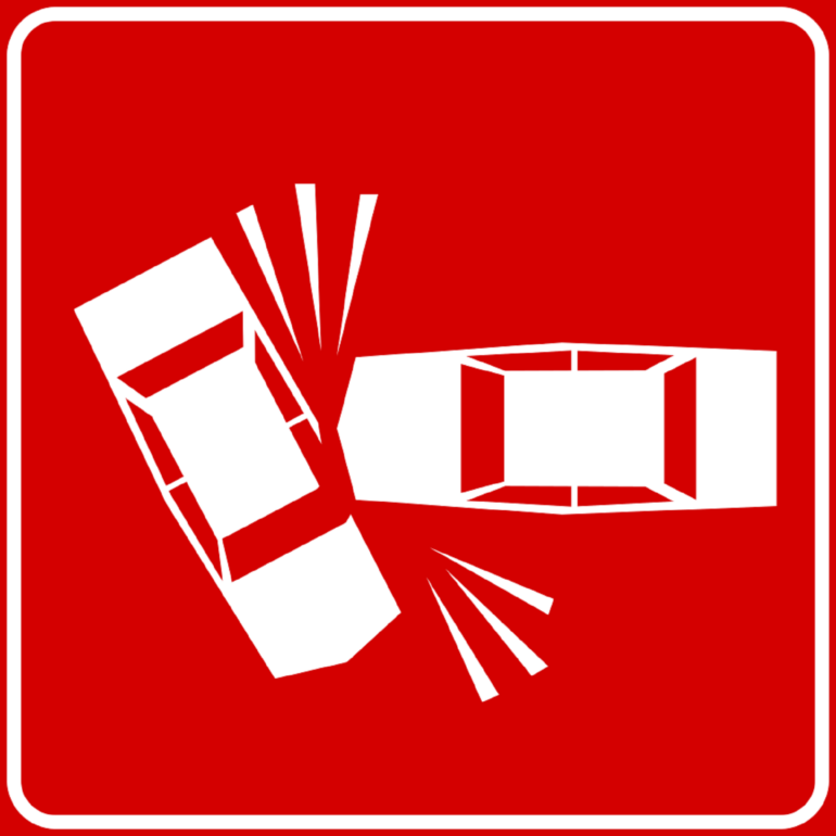 Incidente mortale: traffico bloccato sulla Statale 342 Briantea, in provincia di Como 1 Italian traffic signs incidente modello II 6 b.svg