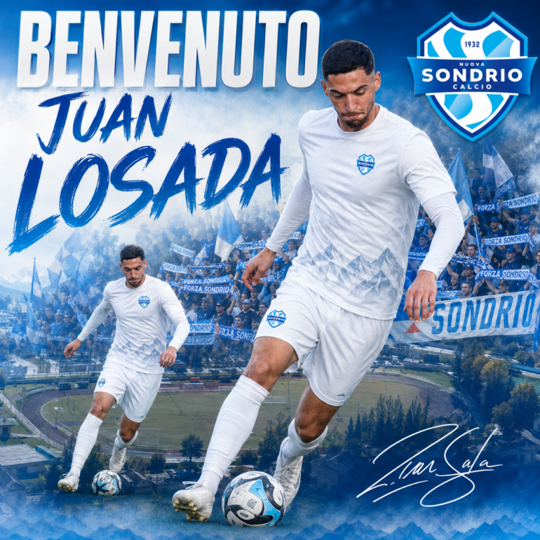 Nuova Sondrio, mercato in chiusura: arrivano Echeverria e Losada, Boschetti confermato. Domani il raduno alla Castellina 1 Losada