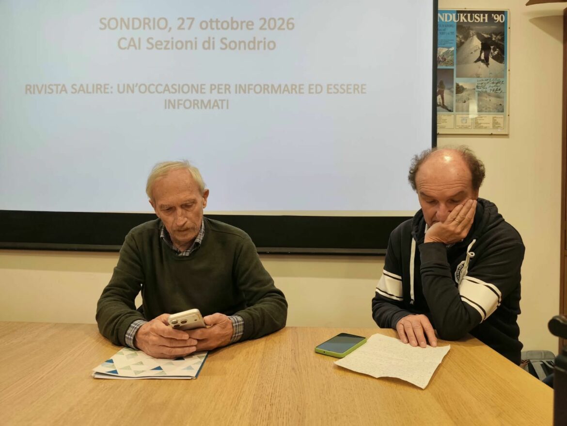 CAI Sondrio, in corso l'incontro con Luca Frezzini, direttore della rivista Salire 3 IMG 20261027 WA0227