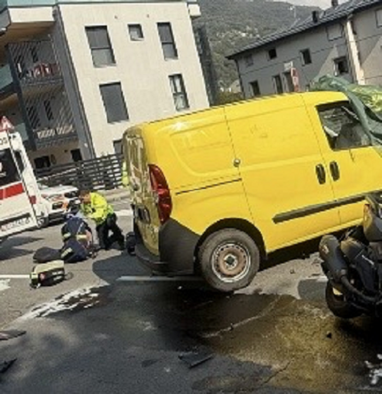Morbegno, scontro tra auto e moto in via Forestale: due persone decedute 1 IMG 2859